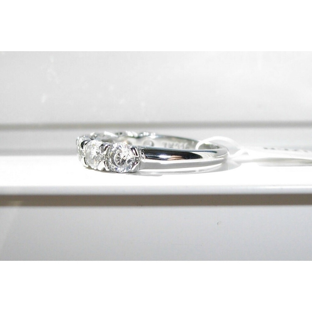 STAINLESS STEEL 7 Stone AAA Grade CZ Band Ring-NWT - Picture 10 of 16